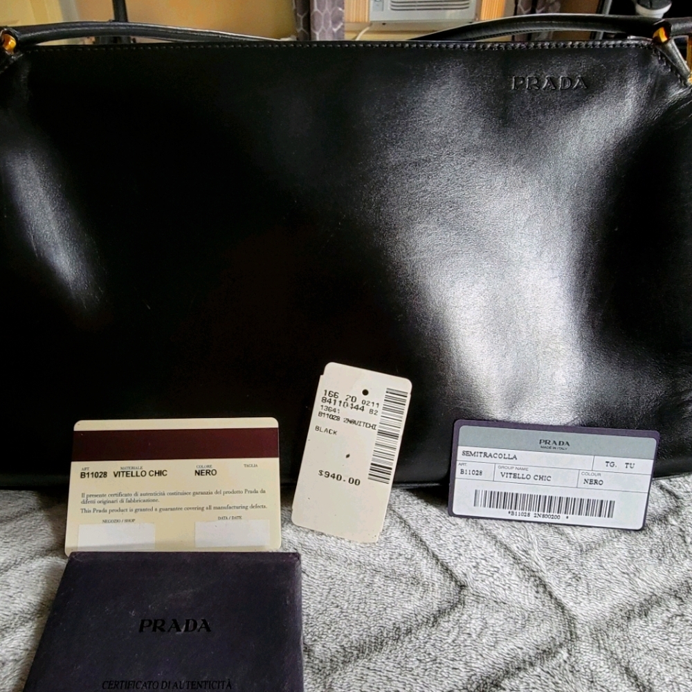 Authentic Vintage Prada Vitello Chic Handbag